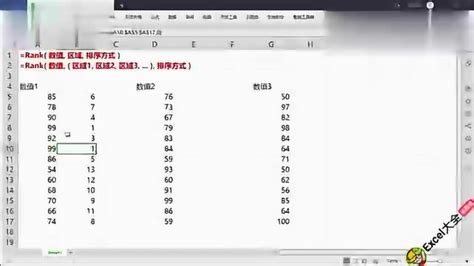 rank函数排名怎么用降序，Excel排位函数RANK的使用方法图解