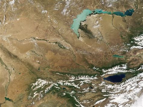 哈萨克斯坦卫星地图高清 - 哈萨克斯坦地图 - 地理教师网