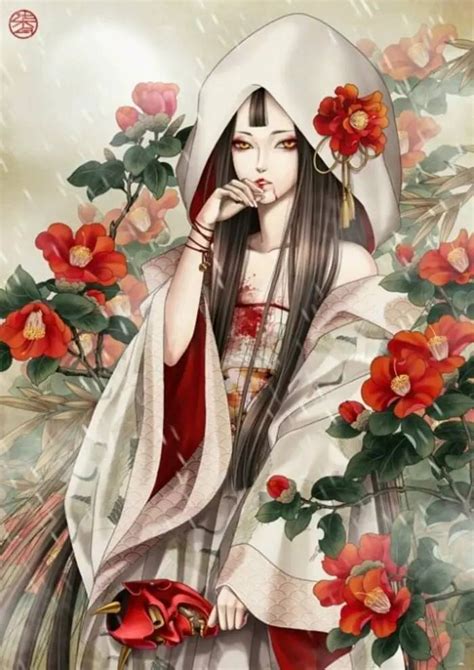 漫画古风头像彼岸花女生
