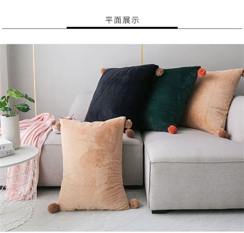 墨绿色客厅沙发靠垫绒布大抱枕轻奢超大号靠枕套正长方形大尺寸60-阿里巴巴
