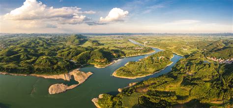 红水河来宾金鸡三江口,溪流河流,自然风景,摄影,汇图网www.huitu.com