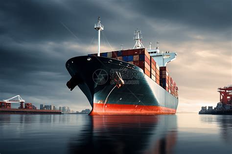 海上的商业运输货轮图片素材-正版创意图片600767524-摄图网