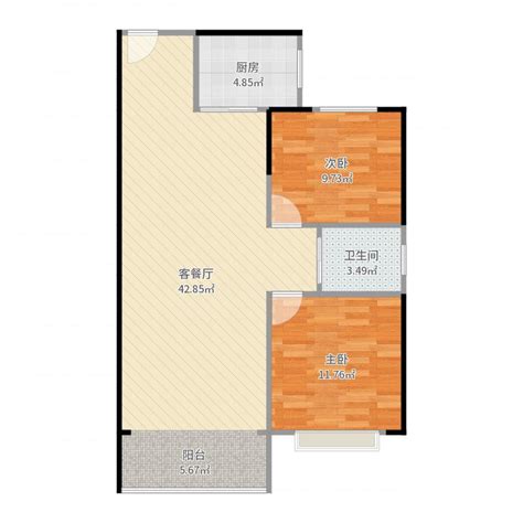 97平米美式两室一厅家庭装修设计图片欣赏-房天下装修效果图