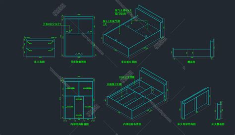 齐全室内装修常用家具家装设计CAD图例_节点详图_土木网