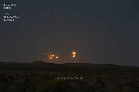 美国亚利桑那州夜空惊现有6盏大灯的不明飞行物UFO？ - 神秘的地球 科学|自然|地理|探索