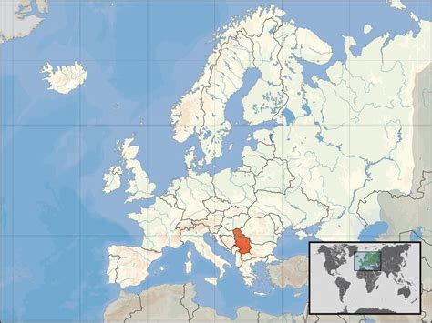 塞尔维亚行政区划图 - 塞尔维亚地图 - 地理教师网