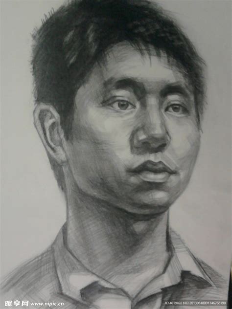 素描非主流头像男生