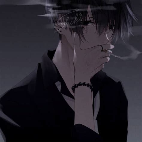 非主流吸烟男女头像