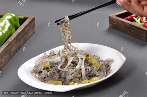 泡椒鱼皮,中国菜系,食品餐饮,摄影素材,汇图网www.huitu.com