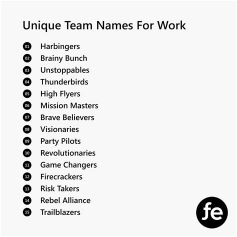 Good Team Names for Work | Cool & Funny | Funktion Events