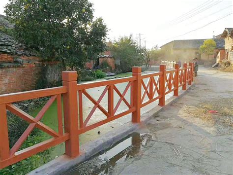 #10水泥仿木三扶手护栏混凝土仿木栏杆新农村建设护栏铸造石栏杆-阿里巴巴