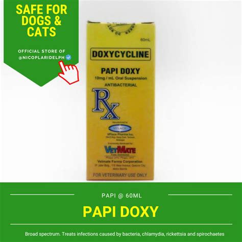 Papi Doxy Cycline for Dogs and Cats (60ml) | Shopee Philippines