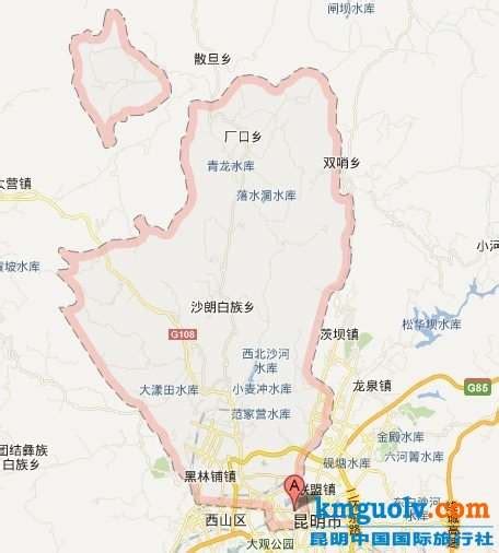 昆明市区地图全图,,谷歌_大山谷图库