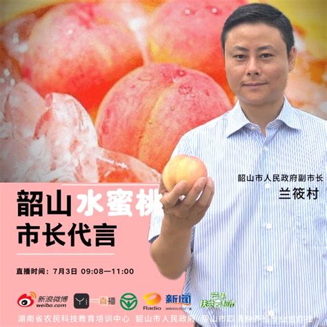 韶山水蜜桃开园采摘仪式将于7月3日举行 市长现场直播“带货” - 大美公社 - 新湖南