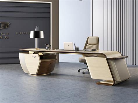 办公家具新款总裁办公桌简约现代大气老板桌椅组合班台时尚经理桌-阿里巴巴