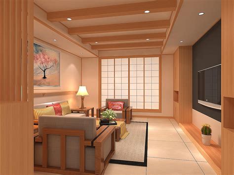 日式原木风格客厅装修高清图片下载-正版图片500532040-摄图网