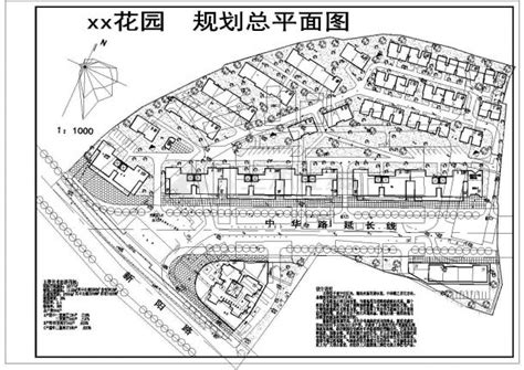 南宁市某广北路某新建居住区总平面规划设计CAD图纸（含7张户型图）_城市规划_土木在线