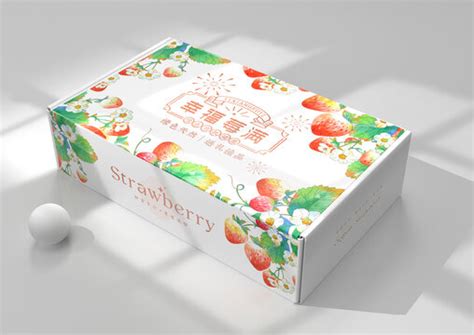 来自有机果园的一份新鲜---丹东草莓包装_山姆不在纽约-站酷ZCOOL