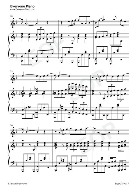 暗香-还原弹唱版-金粉世家主题歌五线谱预览3-钢琴谱文件（五线谱、双手简谱、数字谱、Midi、PDF）免费下载