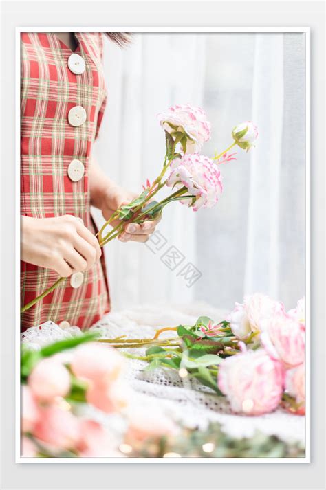 插花素材温柔头像女生