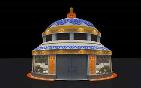 蒙古包展厅3D效果图设计|三维|场景|AK212 - 原创作品 - 站酷 (ZCOOL)