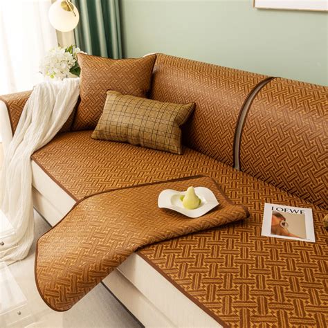 夏季凉豆豆凉感沙发垫凉席垫夏天清凉防滑坐垫简约现代沙发罩套巾-阿里巴巴
