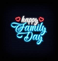 Happy father day neon signs style text Royalty Free Vector