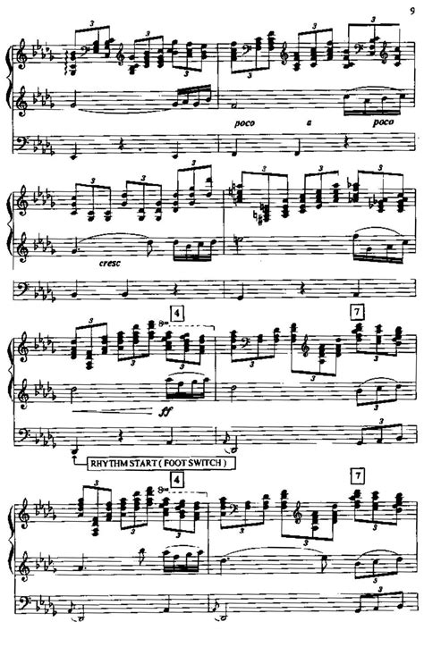 Rhapsody On A Theme Of Paganini Op.43（帕格尼尼主题狂想曲·双钢琴）钢琴谱（P21——40）_器乐乐谱_中国曲谱网