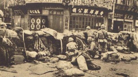 抗战时期日本占领上海的实拍场景-天下老照片网