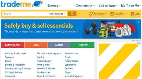 Trade Me adds ‘essentials category’ on their site - Inside Retail New ...