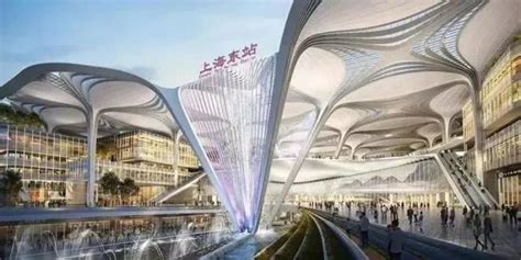 漂亮！上海东站设计方案之一！_浦东国际机场_征集_距离