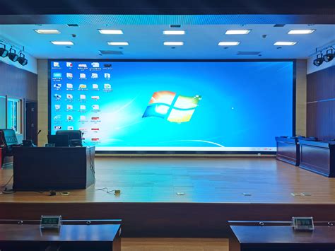 安康某单位P2.0会议室小间距LED电子屏 - 工程案例 - 安康市恒冲电子信息科技有限公司