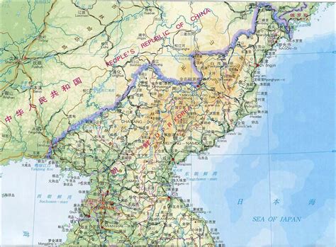 朝鲜地图中文版高清_朝鲜地图_初高中地理网