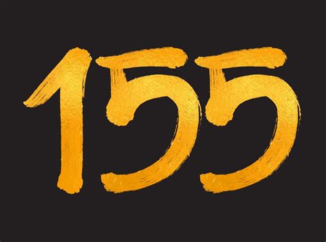155 Number logo vector illustration, 155 Years Anniversary Celebration ...