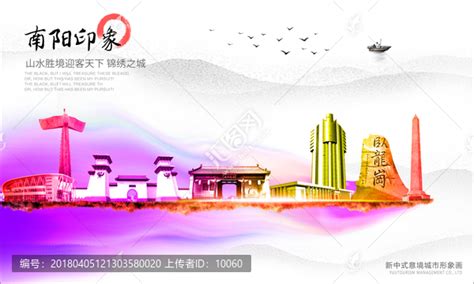 南阳中国风城市形象海报广告设计图__海报设计_广告设计_设计图库_昵图网nipic.com