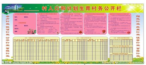 村委党务公开栏展板素材CDR免费下载_红动中国
