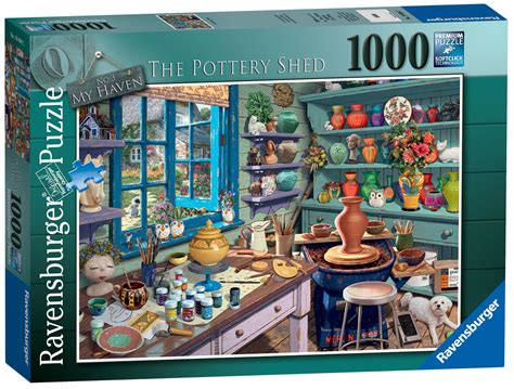 19698 Ravensburger My Haven No3 The Pottery Shed Jigsaw 1000pc Adult ...