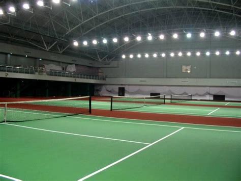 供应室内塑胶网球场铺装，丙烯酸网球场地改造翻新，室内塑胶网球场材料_CO土木在线