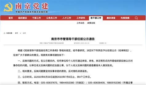 宁远县委管理干部任前公示公告_信息