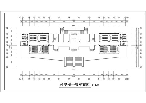 重庆大学虎溪校区某阶梯形教室平面布局图_cad图纸下载-土木在线