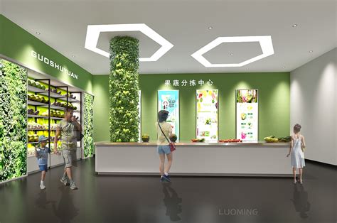 农产品公司大厅形象墙展厅设计|空间|室内设计|旭之云 - 原创作品 - 站酷 (ZCOOL)