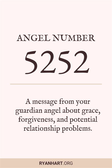 Angel Number 5252: 3 Spiritual Meanings of Seeing 5252 | Ryan Hart