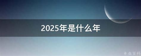 2025年是什么年 - 业百科