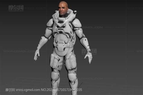 星际战士,太空陆战队队员_科幻游戏角色模型下载-摩尔网CGMOL