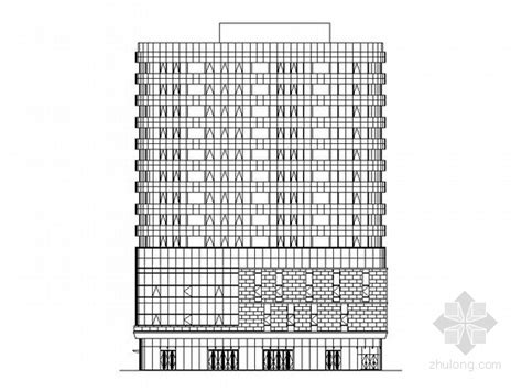 十三层现代风格办公楼建筑施工图-办公建筑-筑龙建筑设计论坛