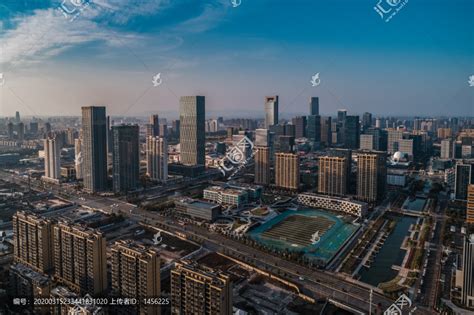 宁波东部新城航拍2020,都市风光,建筑摄影,摄影素材,汇图网www.huitu.com