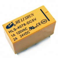 Купить Реле HLS-4078-DC5V, 5VDC, DPDT, 1A/120VAC - Electronoff
