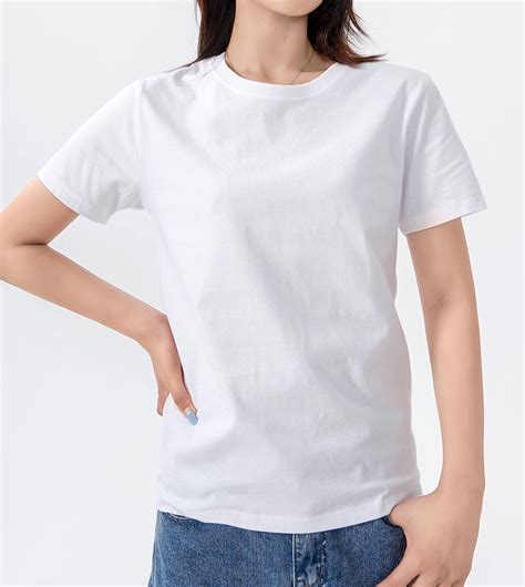夏季重磅纯色T恤潮流速干T恤男女纯色短袖精梳材质圆领白色高克重-阿里巴巴