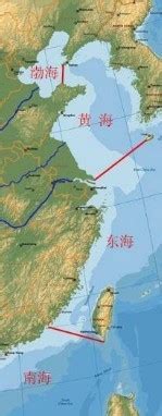 中国的四大海的分界线._百度知道