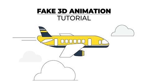 AE模版-平面2.5D飞机飞行动画-附制作教程-每天快乐多一点